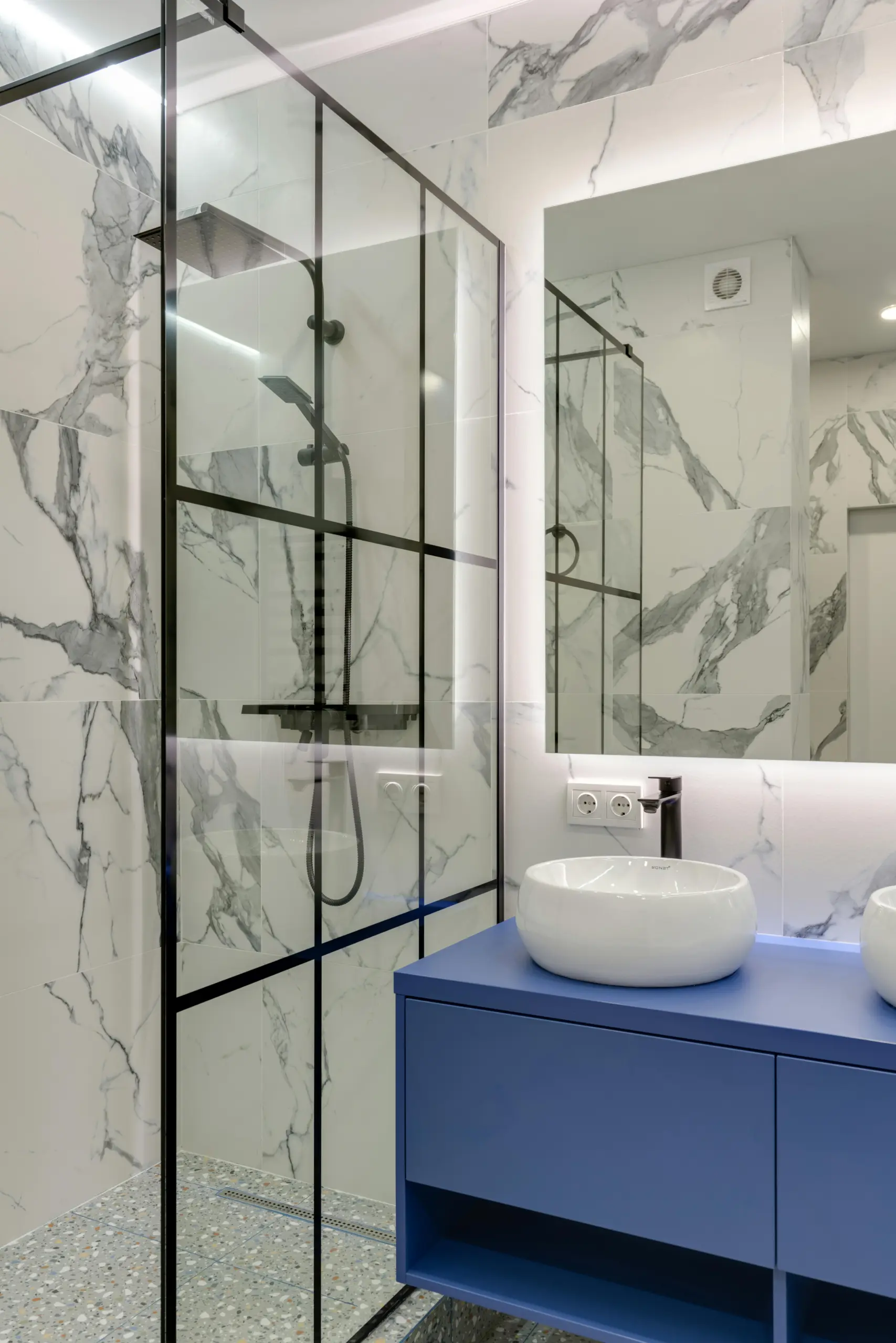 Mampara de baño a medida